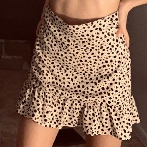 cheetah print skirt